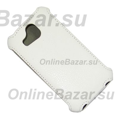 Чехол для Fly IQ4407 (ERA Nano 7) флип кожзам №1 <белый> ― Nsk.OnlineBazar.su
