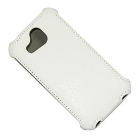 Чехол для Fly IQ4407 (ERA Nano 7) флип кожзам №1 <белый>