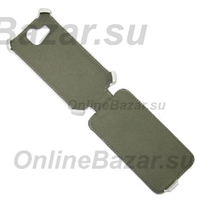 Чехол для Fly IQ4407 (ERA Nano 7) флип кожзам №1 <белый> ― Nsk.OnlineBazar.su