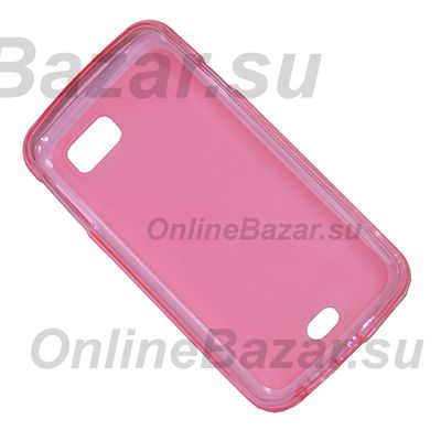 Чехол для Fly IQ4411 (Quad Energie 2) силиконовый матовый <розовый> ― Nsk.OnlineBazar.su