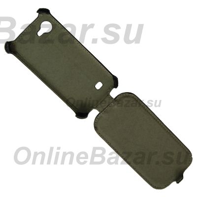 Чехол для Fly IQ442 (Miracle) флип кожзам №1 <черный> ― Nsk.OnlineBazar.su