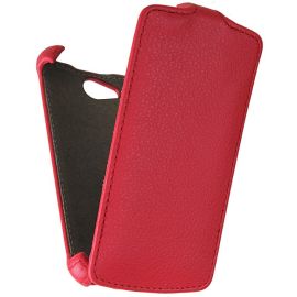 Чехол для Fly IQ4490 (ERA Nano 4) флип кожзам №1 <красный>