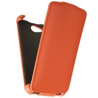 Чехол для Fly IQ4490 (ERA Nano 4) флип кожзам №1 <оранжевый> ― Nsk.OnlineBazar.su
