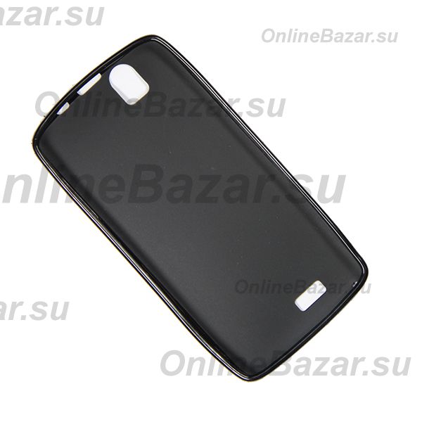 Чехол для Fly IQ4503 (Quad ERA Life 6) силиконовый матовый <черный> ― Nsk.OnlineBazar.su