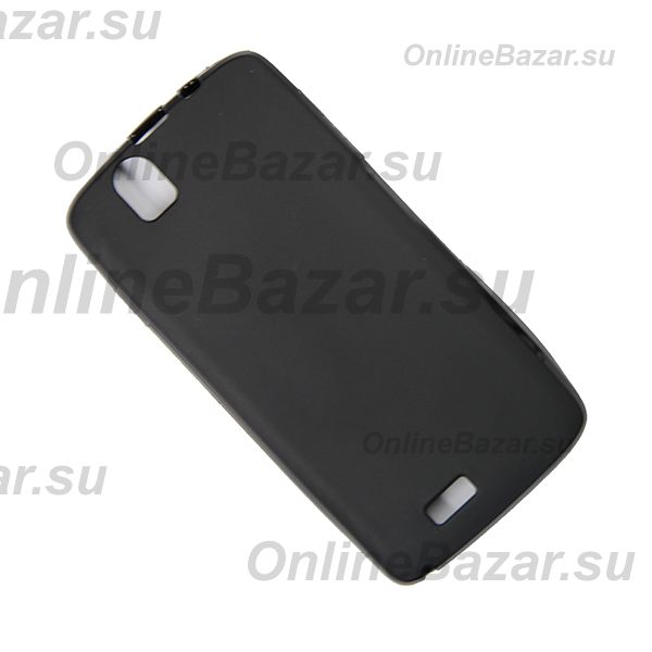 Чехол для Fly IQ4503 (Quad ERA Life 6) силиконовый матовый <черный> ― Nsk.OnlineBazar.su