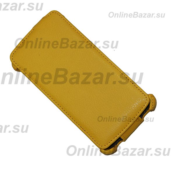 Чехол для Fly IQ4503 (Quad ERA Life 6) флип кожзам №1 <желтый> ― Nsk.OnlineBazar.su