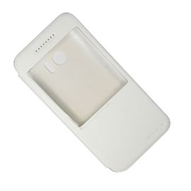 Чехол для HTC 10 флип боковой пластик-кожзам с окошком Nillkin Sparkle <белый>