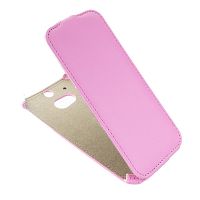 Чехол для HTC One (M8) флип кожзам №1 <розовый> ― Nsk.OnlineBazar.su