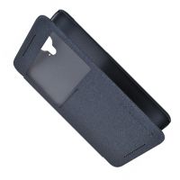 Чехол для HTC OPJX100 флип боковой пластик-кожзам с окошком Nillkin Sparkle <серый> ― Nsk.OnlineBazar.su