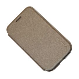 Чехол для LG D170 (L40) флип боковой пластик-кожзам Nillkin Sparkle <золото>