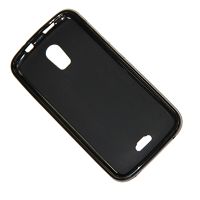 Чехол для Micromax A200 силиконовый матовый <черный> ― Nsk.OnlineBazar.su