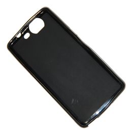 Чехол для Micromax A350 силиконовый матовый <черный>