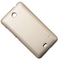 Чехол для Microsoft 430 Lumia задняя крышка пластик ребристый Nillkin <золотой> ― Nsk.OnlineBazar.su