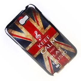 Чехол для Samsung N7100 (Galaxy Note II) задняя крышка пластиковый Flags №91