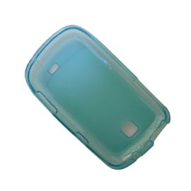 Чехол для Samsung S5570 (Galaxy Mini) силиконовый матовый <голубой>