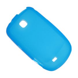 Чехол для Samsung S5570 (Galaxy Mini) силиконовый матовый <синий>
