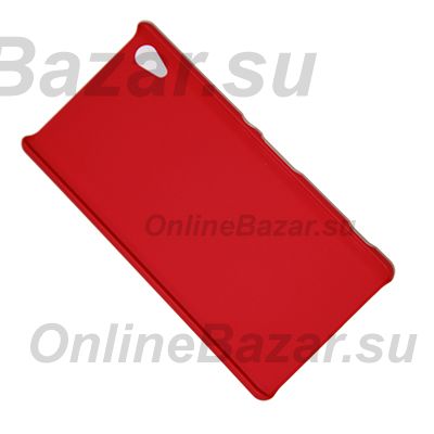 Чехол для Sony E6553 (Xperia Z3+) задняя крышка пластик ребристый Nillkin <красный> ― Nsk.OnlineBazar.su