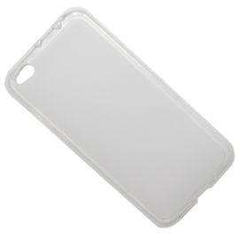 Чехол для Xiaomi Mi5c силиконовый матовый <бело-прозрачный>