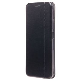 Чехол для Oppo A17 флип боковой кожзам №3 <черный>