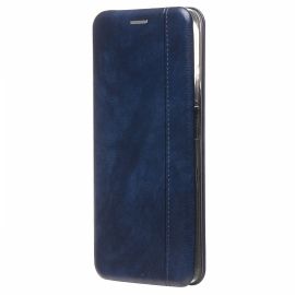 Чехол для Realme C55 флип боковой кожзам №3 <синий>