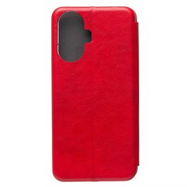 Чехол для Realme C55 флип боковой кожзам №3 <красный>