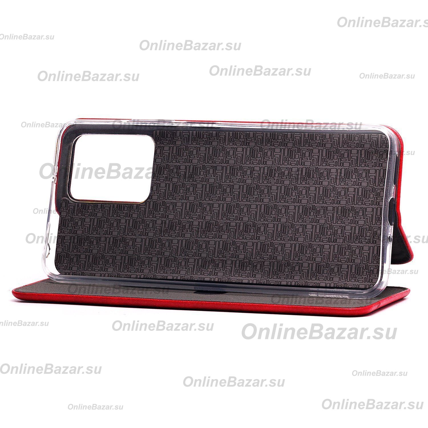 Чехол для Xiaomi Redmi Note 12 5G флип боковой кожзам №3 <красный> ― Nsk.OnlineBazar.su