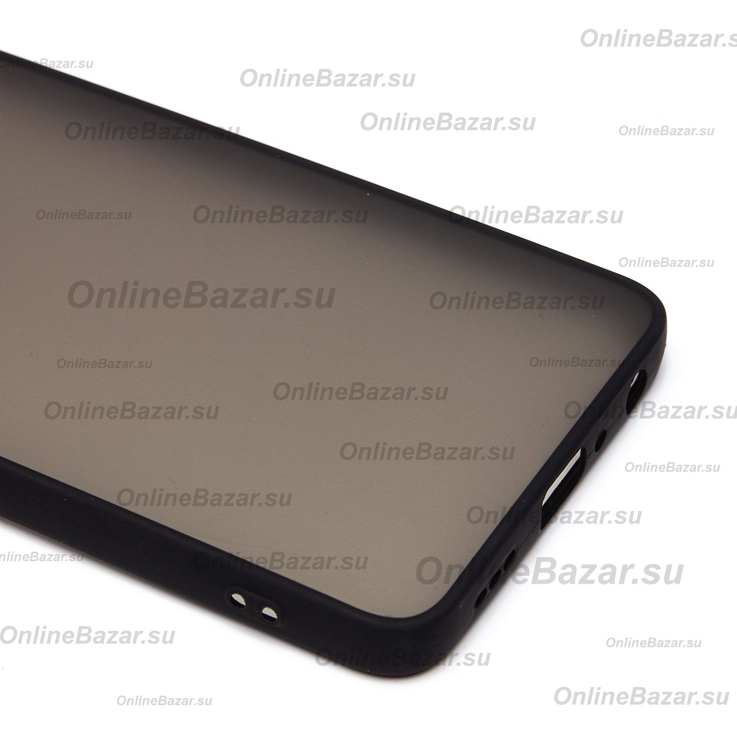 Чехол для Oppo A79 5G пластиковый с окантовкой <черный> ― Nsk.OnlineBazar.su