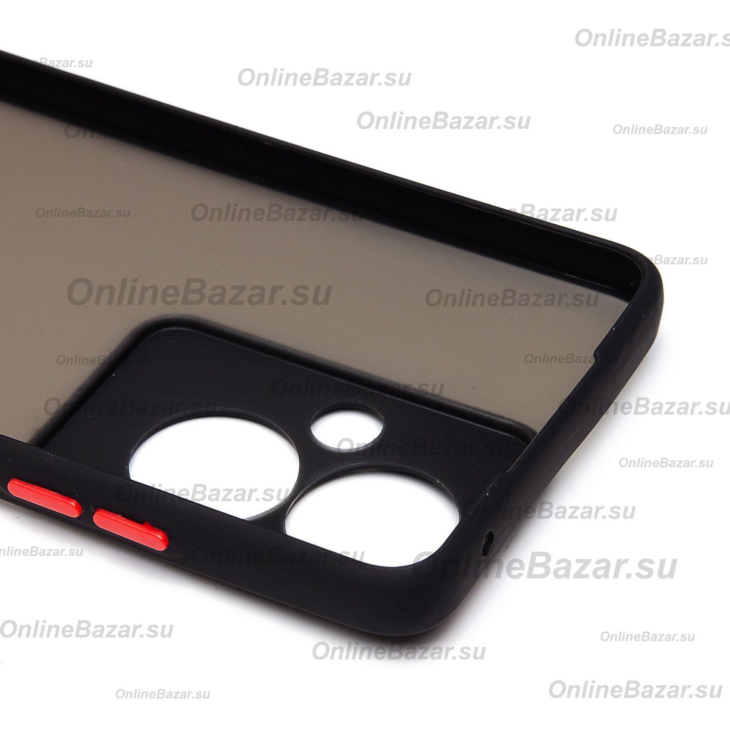 Чехол для Oppo A79 5G пластиковый с окантовкой <черный> ― Nsk.OnlineBazar.su