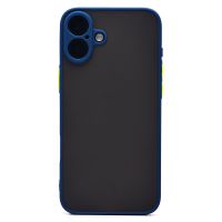 Чехол для Apple iPhone 16 Plus пластиковый с окантовкой <темно-синий> ― Nsk.OnlineBazar.su
