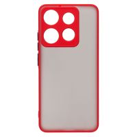 Чехол для Infinix Smart 7 (X6515) пластиковый с окантовкой <красный> ― Nsk.OnlineBazar.su