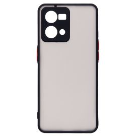 Чехол для Oppo CPH2363 пластиковый с окантовкой <черный>