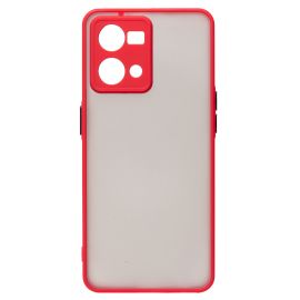 Чехол для Oppo CPH2363 пластиковый с окантовкой <красный>
