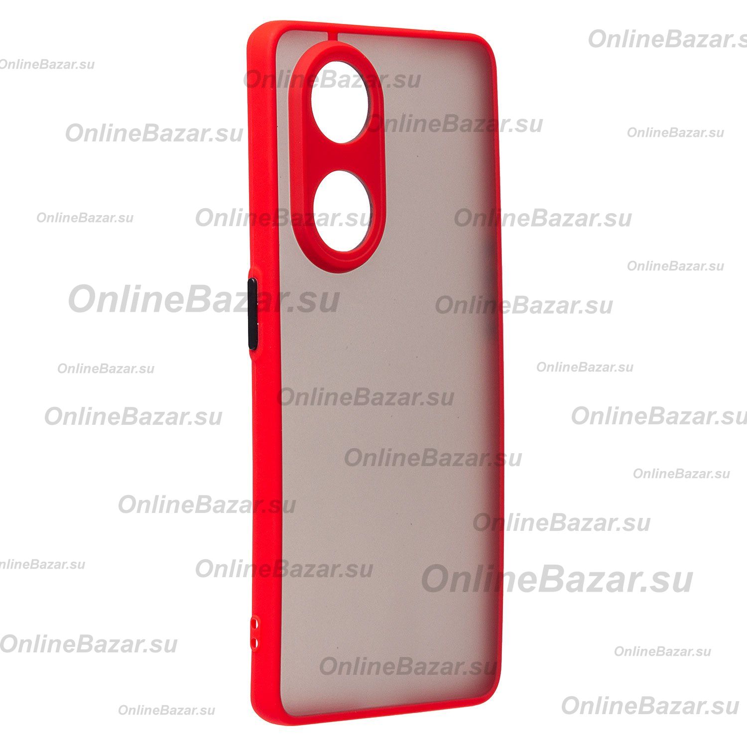 Чехол для Oppo CPH2505 пластиковый с окантовкой <красный> ― Nsk.OnlineBazar.su