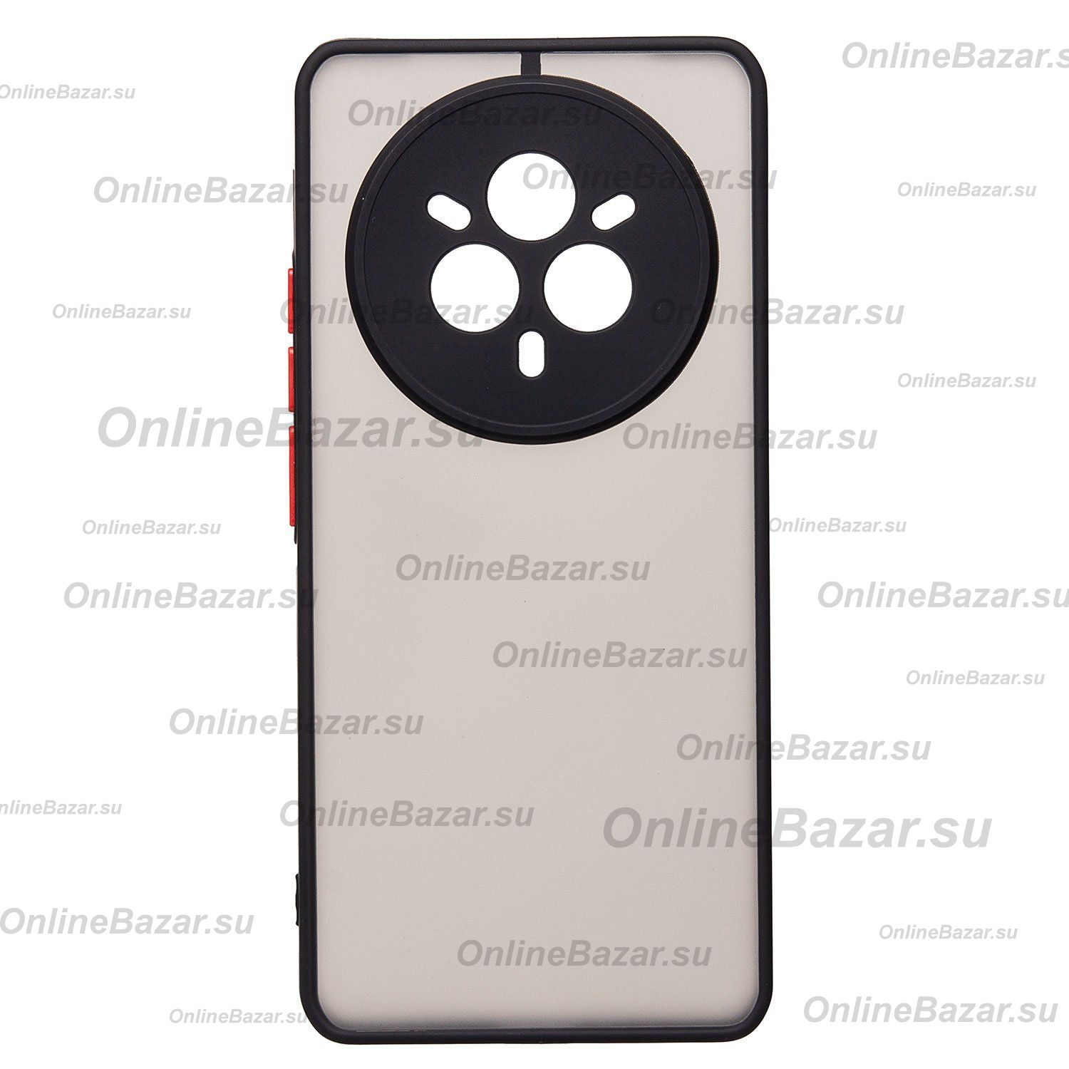 Чехол для Realme RMX5056 пластиковый с окантовкой <черный> ― Nsk.OnlineBazar.su