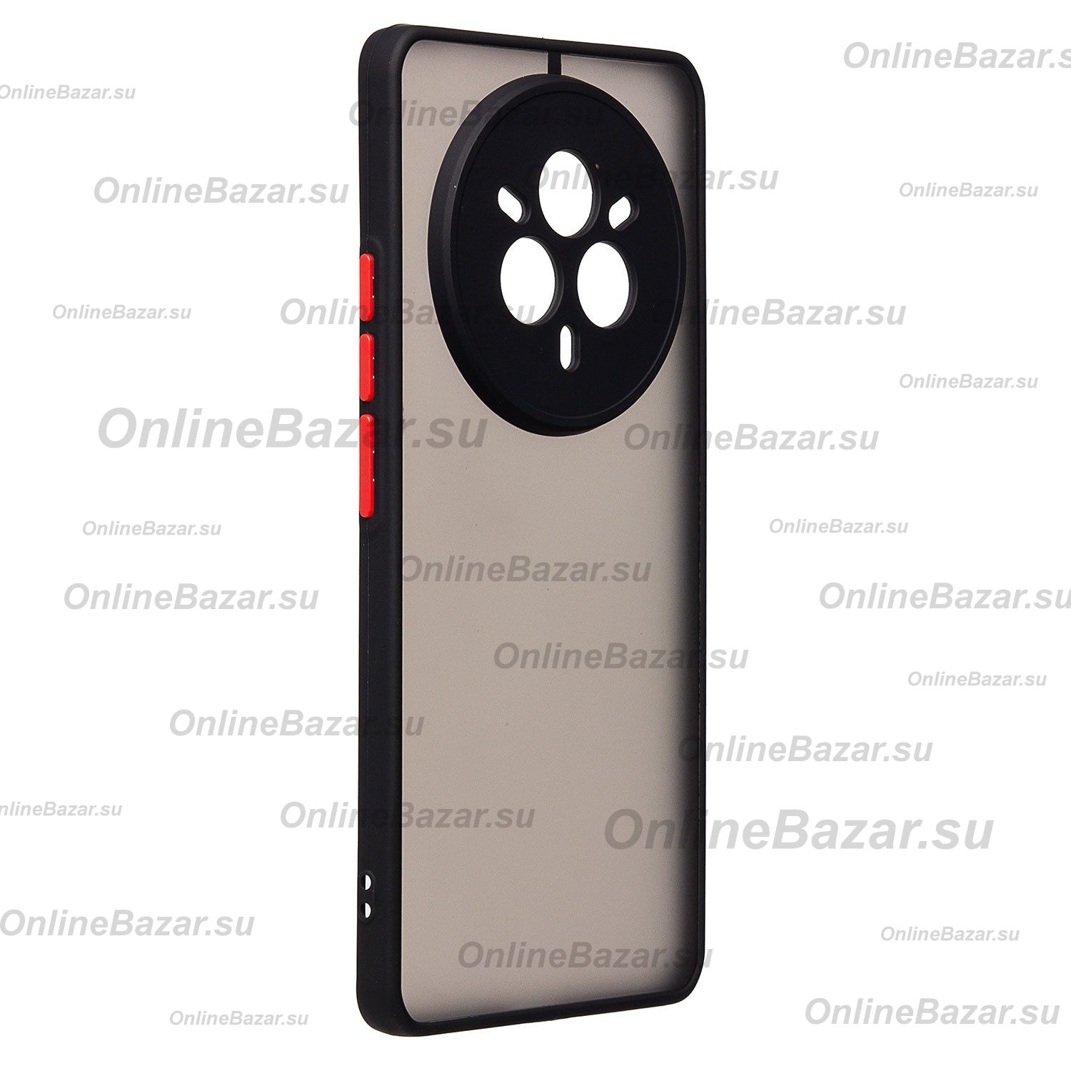 Чехол для Realme RMX5056 пластиковый с окантовкой <черный> ― Nsk.OnlineBazar.su