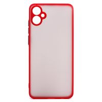 Чехол для Samsung SM-A055F (Galaxy A05) пластиковый с окантовкой <красный> ― Nsk.OnlineBazar.su