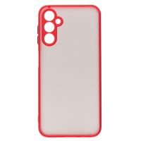 Чехол для Samsung SM-A145F (Galaxy A14) пластиковый с окантовкой <красный> ― Nsk.OnlineBazar.su