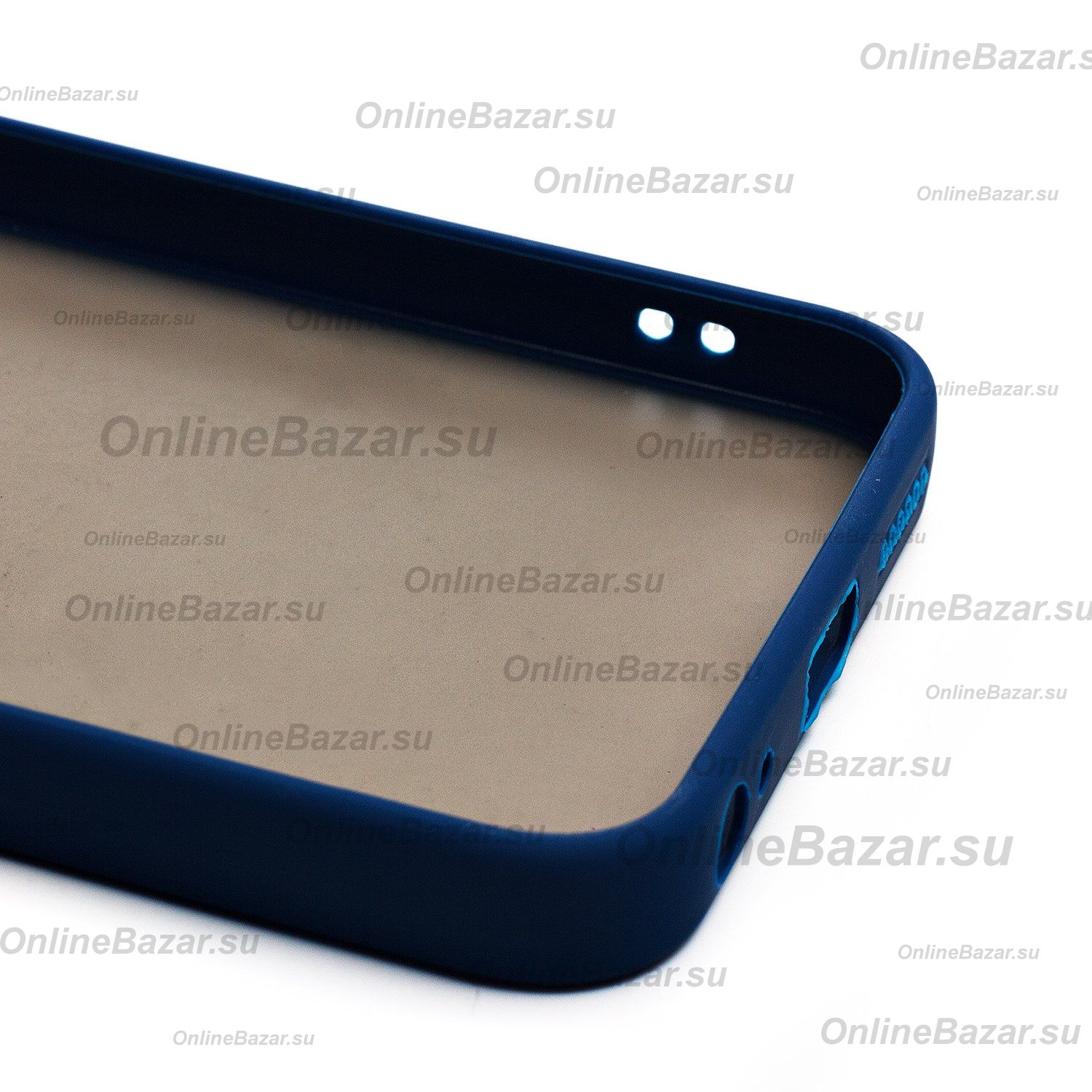 Чехол для Tecno Spark Go 1 (KL4) пластиковый с окантовкой <темно-синий> ― Nsk.OnlineBazar.su
