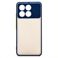Чехол для Xiaomi 23113RKC6G пластиковый с окантовкой <темно-синий> ― Nsk.OnlineBazar.su