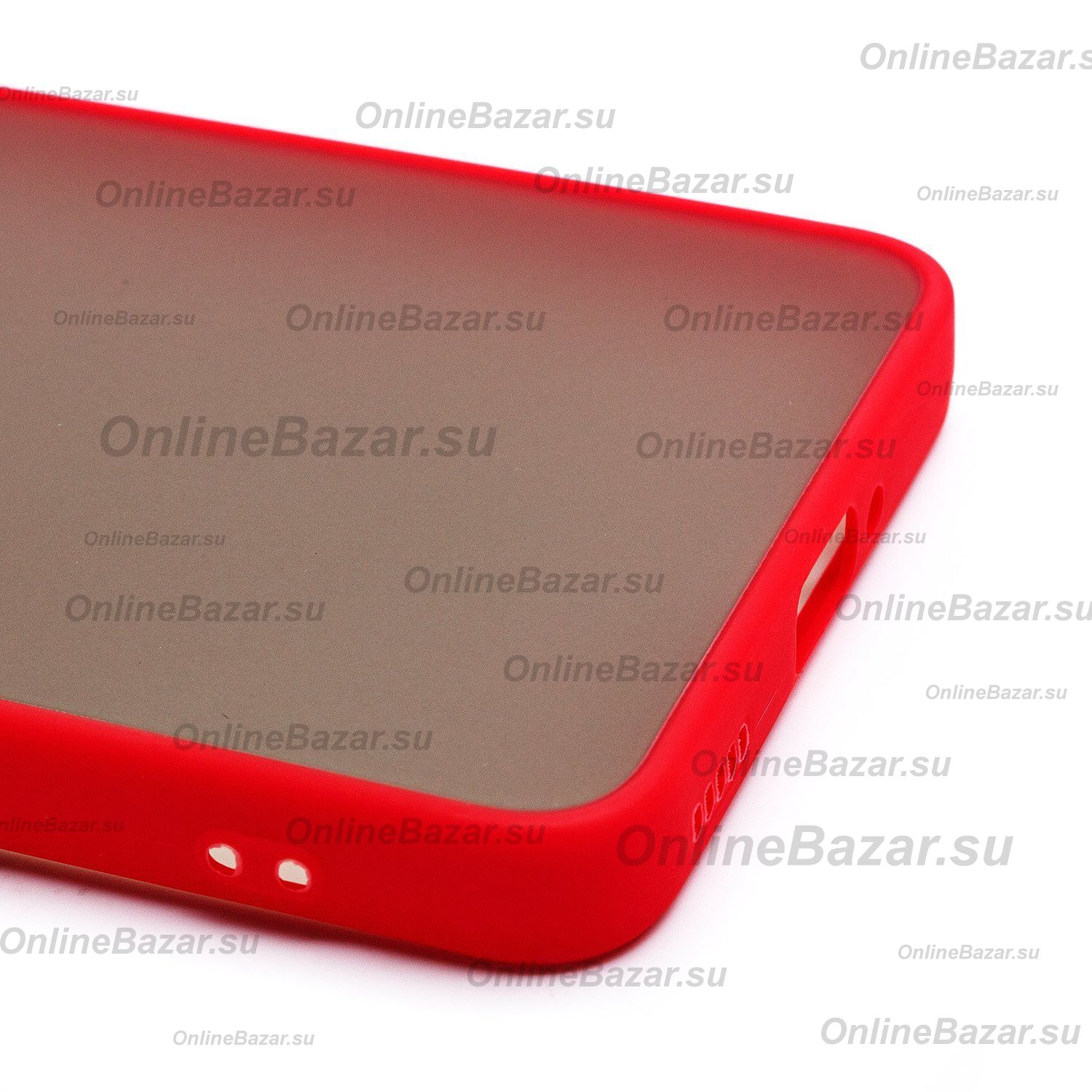 Чехол для Xiaomi Poco F6 Pro (23113RKC6G) пластиковый с окантовкой <красный> ― Nsk.OnlineBazar.su