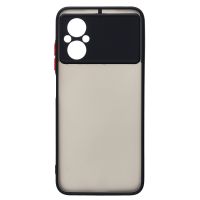 Чехол для Xiaomi Poco M5 пластиковый с окантовкой <черный> ― Nsk.OnlineBazar.su