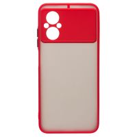 Чехол для Xiaomi Poco M5 пластиковый с окантовкой <красный> ― Nsk.OnlineBazar.su