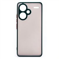 Чехол для Xiaomi Redmi Note 13 Pro 5G пластиковый с окантовкой <темно-зеленый> ― Nsk.OnlineBazar.su