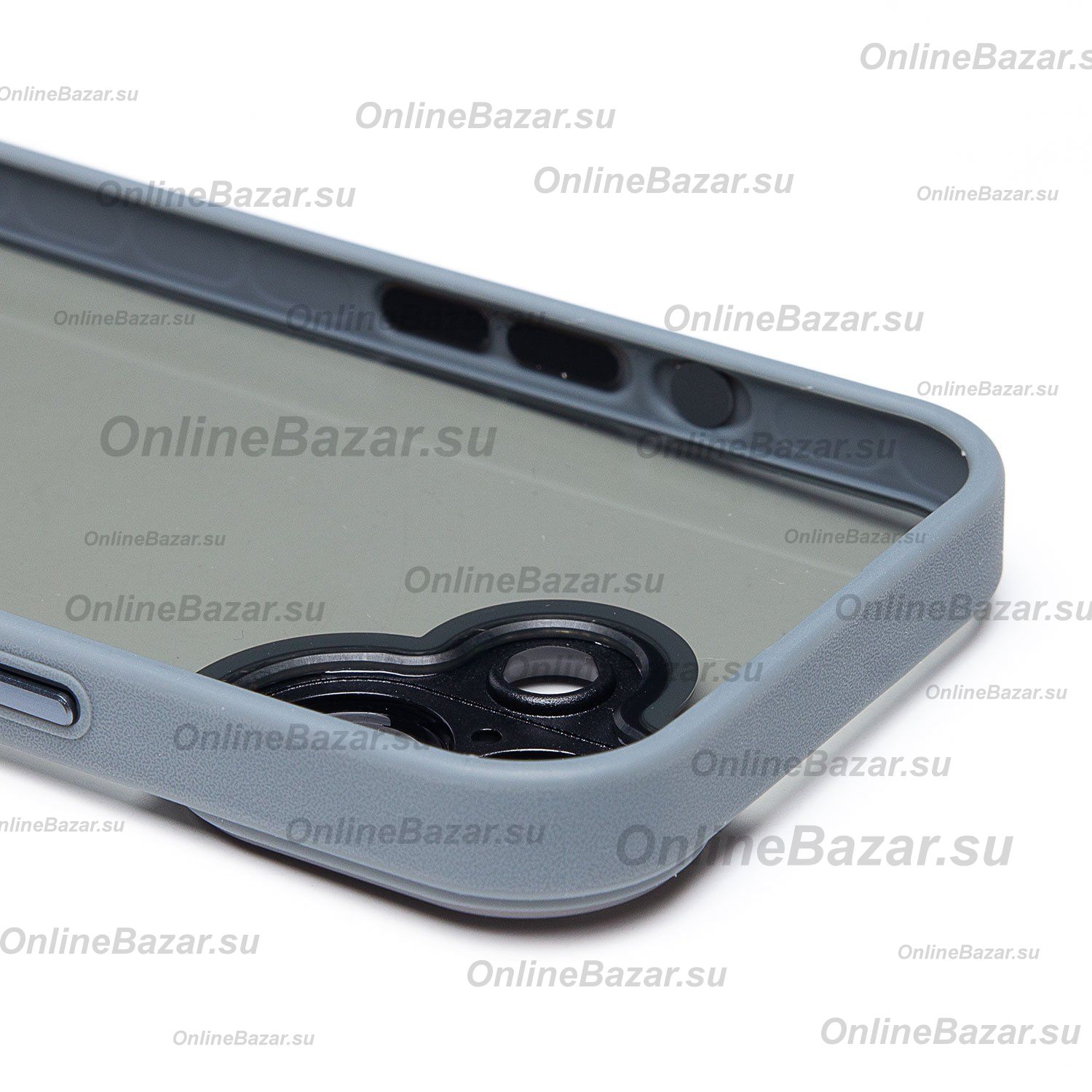 Чехол для Apple iPhone 17 пластиковый с закрытой камерой №2 <серый> ― Nsk.OnlineBazar.su