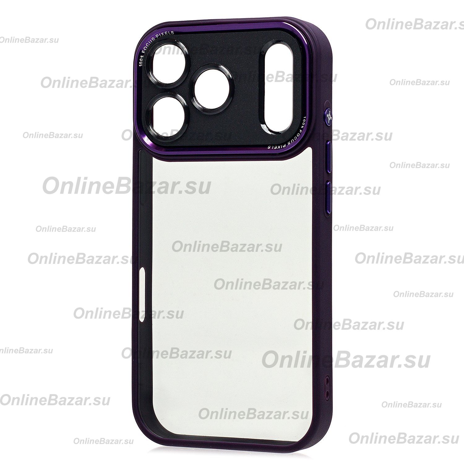 Чехол для Apple iPhone 17 Pro пластиковый с закрытой камерой №2 <пурпурный> ― Nsk.OnlineBazar.su