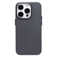 Чехол для Apple iPhone 14 Pro пластиковый матовый <прозрачно-черный> ― Nsk.OnlineBazar.su