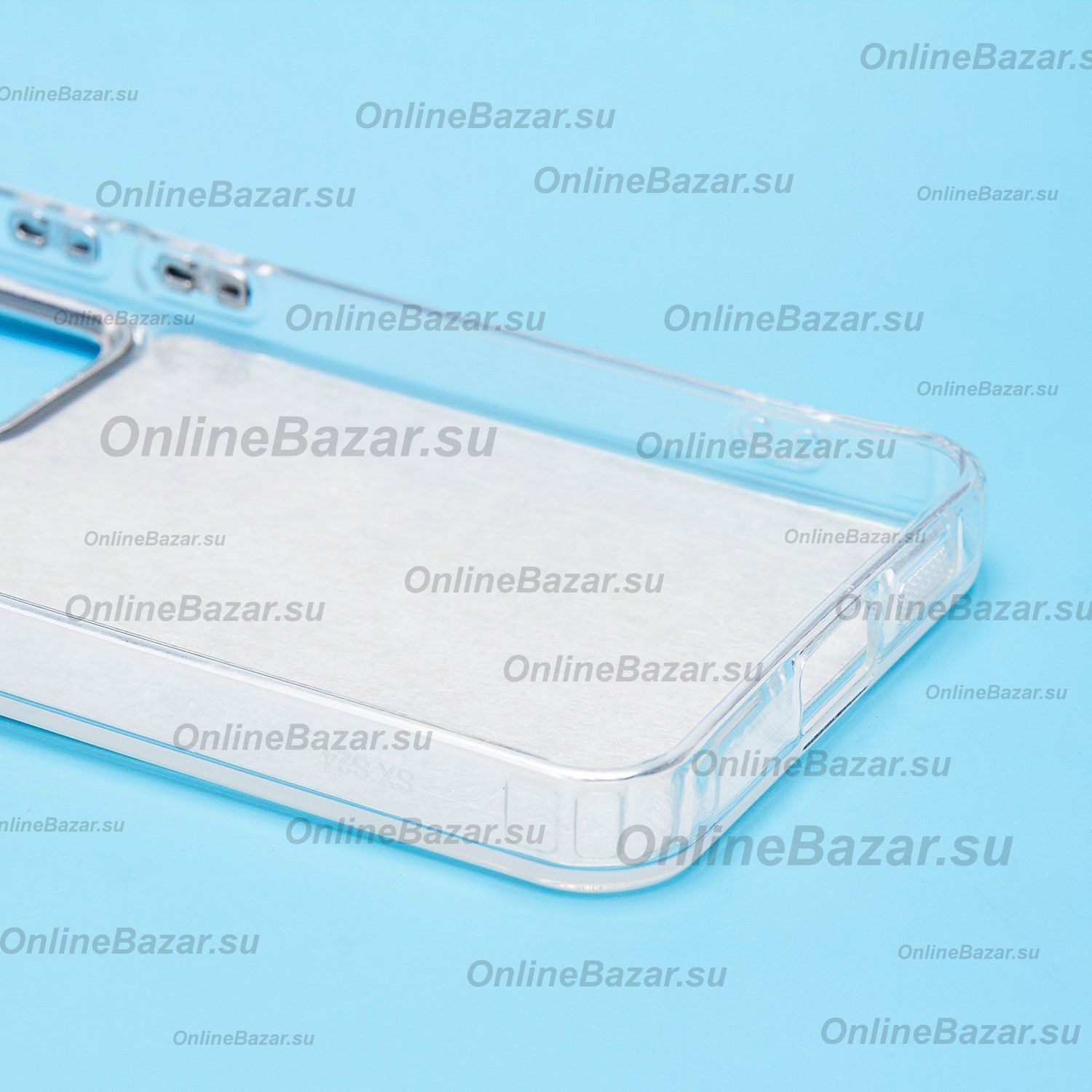 Чехол для Samsung SM-S921B (Galaxy S24) силиконовый (рис. 092/енот) <серый> ― Nsk.OnlineBazar.su