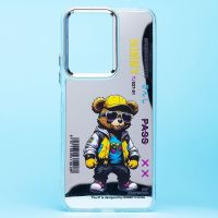 Чехол для Xiaomi Redmi 13C силиконовый (рис. 092/мишка) <прозрачный> ― Nsk.OnlineBazar.su