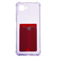 Чехол для Realme C30 силиконовый с картхолдером №2 <фиолетовый> ― Nsk.OnlineBazar.su