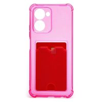 Чехол для Realme RMX3624 силиконовый с картхолдером №2 <розовый> ― Nsk.OnlineBazar.su